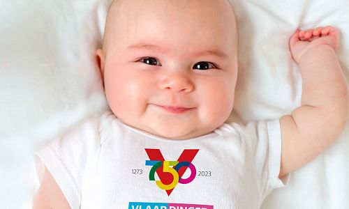 Jubileum-T-shirtje voor pasgeboren baby’s